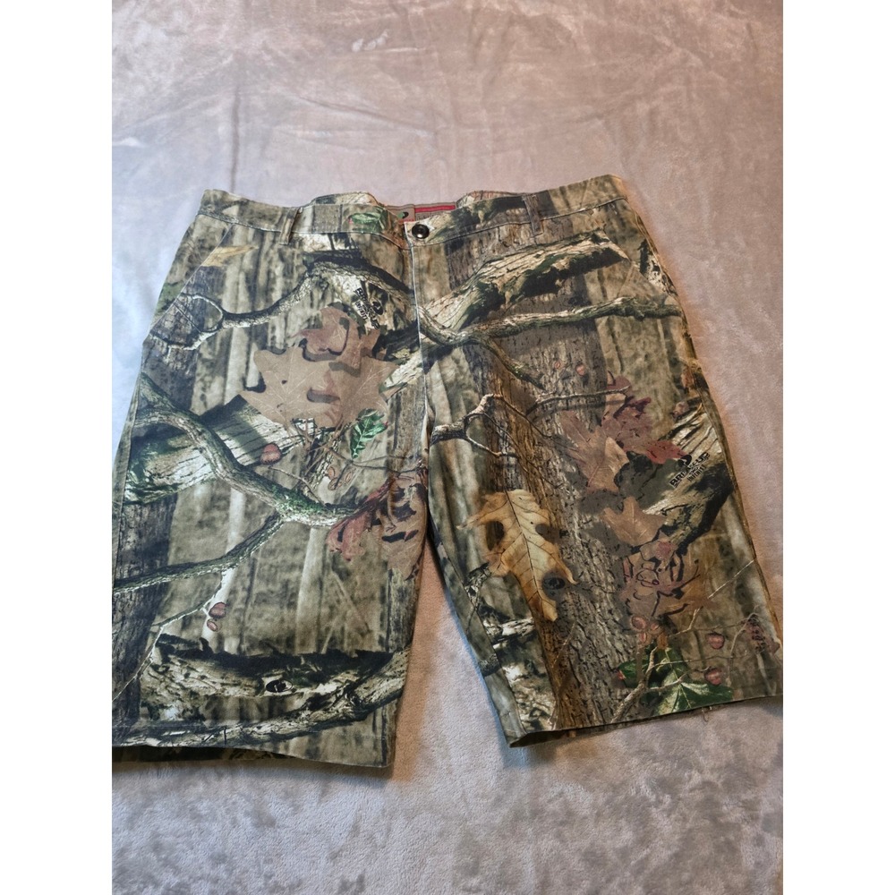 Mossy Oak Hunt Shorts Mens 40 Camo Breakup Infinity Cotton Mill Cargo Camouflage